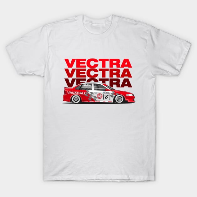 Vauxhall Opel Vectra B Racing car T-Shirt by shketdesign